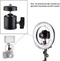 Mini Ball Head Hot Shoe Mount Adapter 360 Degree Swivel Mini Ball Head 1/4 Tripod Screw Head for Cameras, Camcorders, Smart Phone, Gopro, LED Video Light, Ring Light, Microphone. 