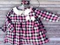 Premium Cotton Flannel Winter Dress for Baby Girls (1-10 Years) with Free Matching Headband. Warm & Stylish Cotton Flannel Winter Frock for Girls. 