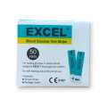 Excel blood glucose test strip 25 & 50 pes. 