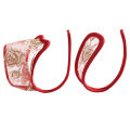 Invisible C-shaped pants for both men and women, fun underwear, transparent lace couple underwear set, exposed buttocks thong. 