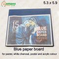 Blue Paper Board for opaque pen, pigmegnt pencil, poster colour, pastel, white charcoal, gouche, oil, acrylic , paper posting. 