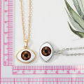 Wholesale 3D evil eye necklace pendant chains gold plated silver plated red evil eye decor jewelry man or woman necklace.