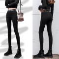 Ripped Leggings Women's Outer Wear Spring and Summer2022New Korean Style High Waist Slimming and Tight Internet Celebrity Skinny Magic Pants. 