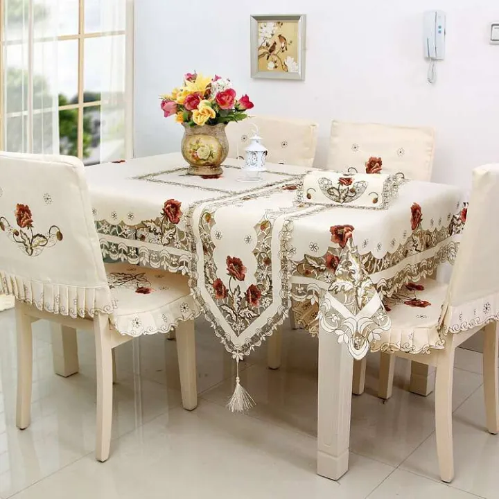 New%20Countryside%20Style%20Polyester%20Dining%20Table%20Cloth%20Set%20Multi%20purpose%20Covers%20Home%20Fabric%20Art%20-%20Image%202