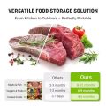 10 Pcs/Bag Aluminium Foil Bag Reusable Freezer Zip Lock Safe Large Capacity Fresh-keeping Lock Freezer Bag.