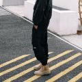 HOUZHOU Black Cargo Pants for Men Casual Korean Style Cotton Men's Cargo Trousers Male Green Pants Techwear Streetwear Hop. 