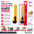Deli E2061 Anti Cutter SK5 Material Heavy Duty Paper Cutter Utility Knife. 