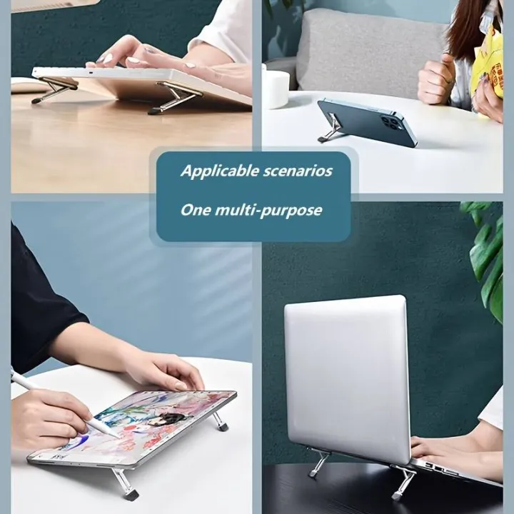 Portable%20Invisible%20Laptop%20Stand-2PCS,SUNTAIHO%20Mini%20Aluminum%20Cooling%20Pad,Computer%20Keyboard%20Mount%20Kickstand,Ergonomic%20Lightweight%20Laptop%20Desk%20Stand%20for%2012-17%20Inches%20Tablet&Laptop%20-%20Image%206