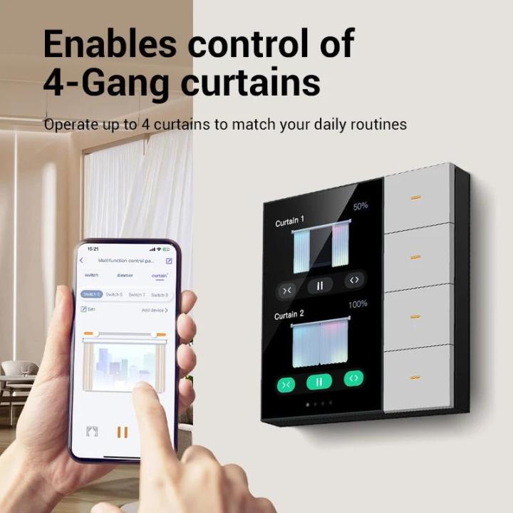 Tuya%20Zigbee%203.5%20Inch%20Smart%20Wall%20Switch%20Touch%20Screen%204%20Groups%20Switch%208-way%20Scene%20Radar%20Sensor%20Dimming%20Switch%20Curtain%20Smart%20Home%20-%20Image%202