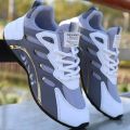 Men Casual Shoes Men Autumn Fashion Mesh Breathable Lightweight Casual Shoes New Comfortable Soft Bottom Flats Lace Up Sneakers KEEMEEUYZO.