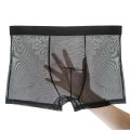 New Seamless Mesh Slips Underwear See Through Underpants Men's Transparent Boxer Underwear Homme Panties Boxer Short. 