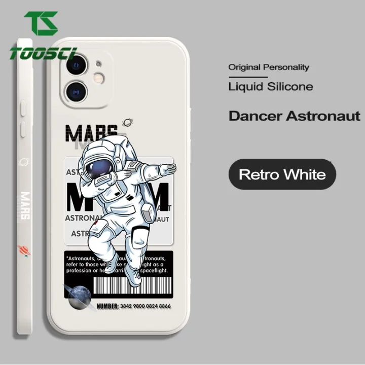 Toosci%20Liquid%20Silicone%20Dancing%20Astronaut%20Square%20Casing%20For%20iPhone%20X/iPhone%20XS%20Phone%20Case%20Soft%20Bumper%20Shockproof%20Cover%20-%20Image%205