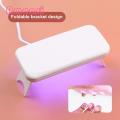 Nail Polish Mouse Light Portable Foldable Uv Nail Lamp Fast Drying Led Light Therapy Machine for Travel Easy to Use Nail Polish Dryer Nail Uv Machine.