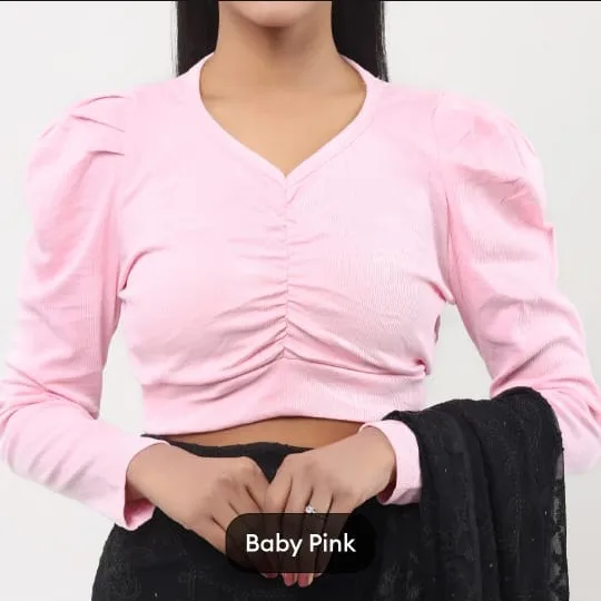 Crop%20top%20short%20body%20long%20sleeve%20fashionable%20blouse%20for%20women's.%20-%20Image%209