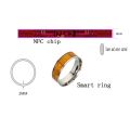 Fashionable NFC Smart Waterproof Men Ring With Function Couple Stainless Steel High-tech Jewelry Suitable For Android And IPhone. 