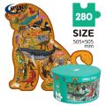 Educational Cartoon Animal Puzzles Creative 280pcs Jigsaw Puzzle Kids Toys For Sale.