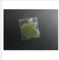 Apple Logo Label Aufkleber Sticker Badge Golden color decal 8mm x 10mm.