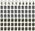 70Pcs Hair Braid Dreadlocks Beads Rings Clips DIY Braiding Metal Cuffs Jewelry Pendants for Women Girls Hair Accessories. 