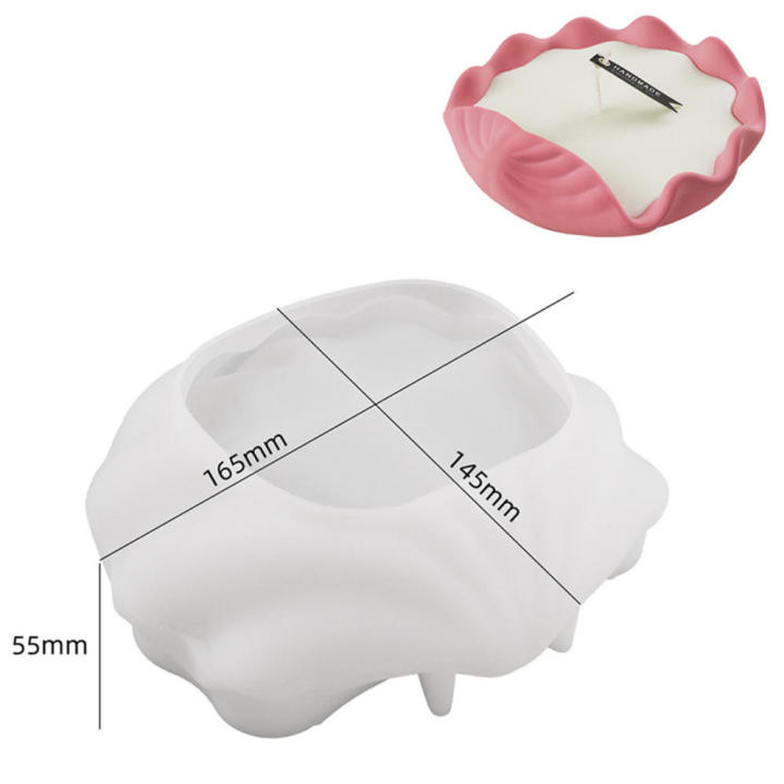 Silicone Molds For Candles Candle Jar Molds Fruit Bowl Mold DIY Candle Molds Creative Jewelry Storage Plate Molds