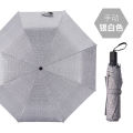 Creative simple business automatic sunny umbrella dual-use folding male and female students sunscreen and UV protection umbrella.