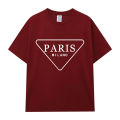 Oversized Hip-Hop T Shirts Cute Triangular Paris letter Harajuku Print Tee Regular Mens Tops Quality Rapper Tshirt.