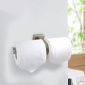 Stainless Steel Wall Mounted Bathroom Toilet Paper Shelf Silver.
