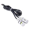 Car White LED SMD 12V License Plate Screw Bolt Light lamp w/ 55cm Cable. 