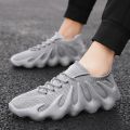 Volcano shoes men's autumn winter mesh men's shoes casual sports coconut shoes student 2024 new socks shoes men's.