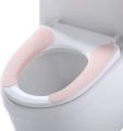 Customizable adhesive toilet seat cover reusable Solid color Sticky Toilet Mat Adsorption type 1 pair.