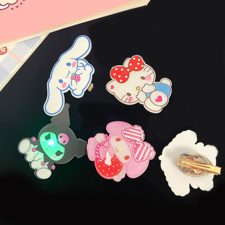 Light-up%20Hair%20Clip,%20Sanrio%20Series%20Cartoon%20Hair%20Clip,%20Korean%20Version%20Bangs%20Clip%20Duckbill%20Clip%20-%20Image%204