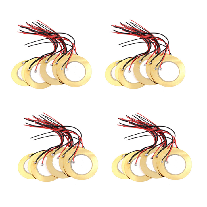 LKPCIGCXM 40 Pcs Piezoelectric Piezo Ceramic Plate Dia 27mm for Buzzer