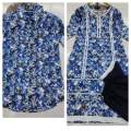 Elegant Ready-Made Muslin Cotton Fabrics Couple Set with Digital Print - Traditional Dress for Women and Men.