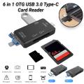 SD Card Reader USB C Card Reader Micro USB 3.0 Type C To Micro SD/TF Adapter Smart Memory Cardreader OTG Adapter for Laptop PC. 