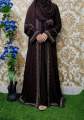 Arabian ston adjust koti borka - with hijab -dubai charry jorjet - Borka for woman. 