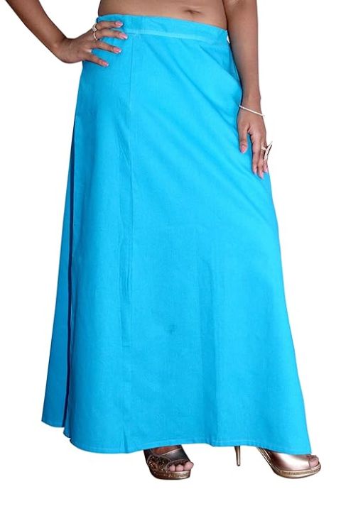 Pure Cotton Fabric Comfortable Saree Petticoat For Women