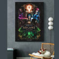 Arcane League of Legends Poster Game Role Jinx Vi Jess Yasuo Posters Canvas Painting Wall Art Picture Bar Home Decor Cuadros. 