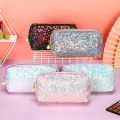 New Fashion Glitter High-capacity Makeup Bag Mermaid Sequin Pen Bag Cosmetic Storage Bag Lazy Makeup Zipper Pouch Handbags. 