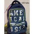 American Tourister Nylon Fabric Super Lite Weight School College & Travel Backpack - Bag For Boys. 