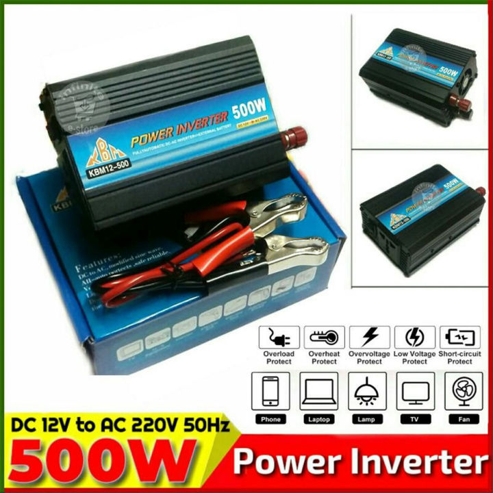 Power Inverter 500W~1000W Car Power Solar Power Inverter Convert 12V To AC 220V Modified Sine Wave Voltage - Multi Plug