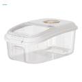 7.5kg Rice Storage Container Storage Bin Cereal Dispenser Rice Bucket Grain Sealed Jar for Kitchen. 