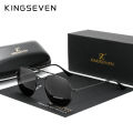 KINGSEVEN Authentic Vintage Sunglasses Men Polarized Women Hexagon Sun Glasses Stainless Steel Lunette De Soleil Femme N7748. 
