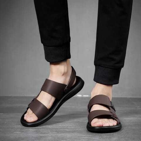 New%20Stylish%20Fashionable%20A%20T%20Leather%20Sandal%20for%20Men-Chocolate%20-%20Image%202