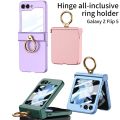 Case for Samsung Galaxy Z Flip5 Hinge Protection Ring Kickstand Slim and Thin Protective Cover for Galaxy Z Flip 5. 