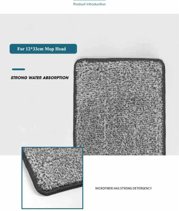 Microfiber%20Flat%20Mop%20Refill%201%20PCS,%2013X4.5%20Inch%20Flat%20Mop%20Replacement%20Pad%20-%20Image%204