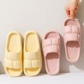 Women Summer Soft Cloud Slippers Korean Eva Anti Slip Slippers For Home Flip Flops Summer Beach Thick Platform Shoes Sandals.