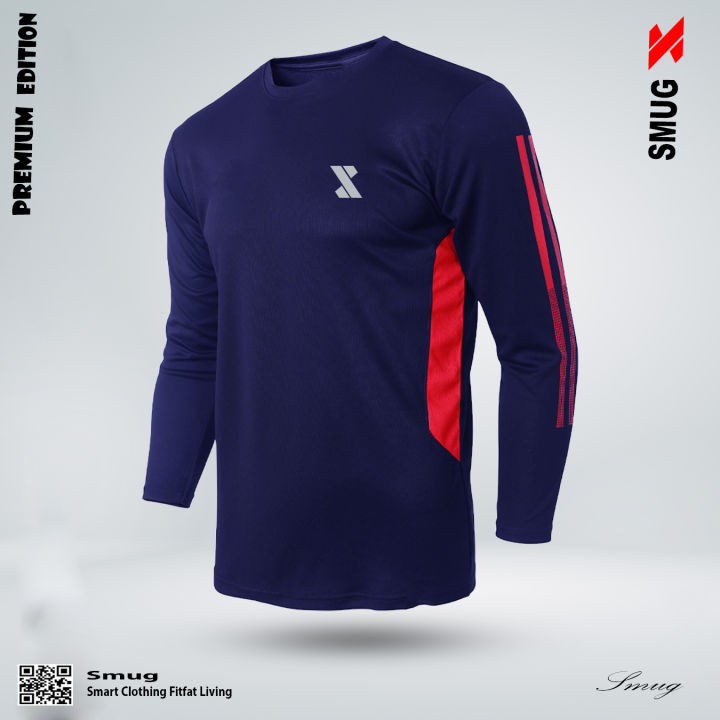 SMUG Premium Full Sleeve Contrast T-shirt Fabric soft and comfortable