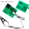 EEPROM Board Adapter 8 Soic Clip for Xprog V5.60/V5.70/V5.84/V5.86/V6.12 UPA Green V1.3 Green PCB Adapter Soic 8 Sop8 Test Clip. 