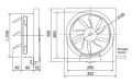 KDK 20AUH (20cm/8") Wall Mounting Ventilating Fan.