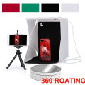 【YIYANGMAOYI111】New Led Light 360 Degree Electric Rotating Turntable Display Stand Photography Max Load 3kg video shooting Tent. 