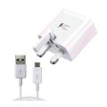 Samsung 3 Pin 15 Watt Fast Charger With Data Cable. 